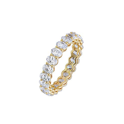 Amazon Essentials 14K Gold Plated Cubic Zirconia Stackable Statement Ring - color: Yellow Gold, size: 7