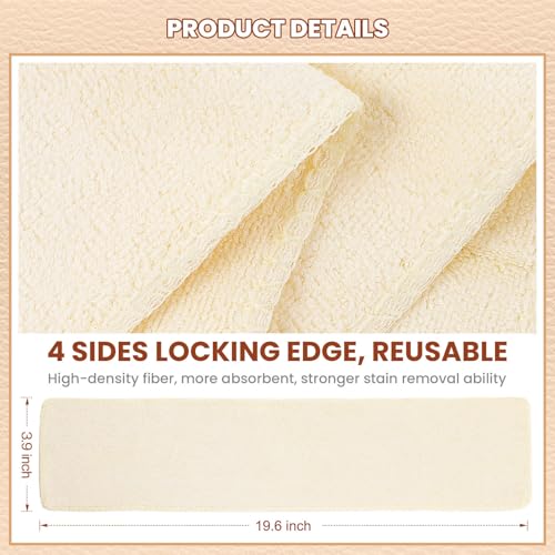 10 Pcs Shine Shoes Cloth Kit Polish Dauber Applicators Cleaning Leather Shoes Boots Microfiber Care Cloths Suede Cleaner - color: Ivory