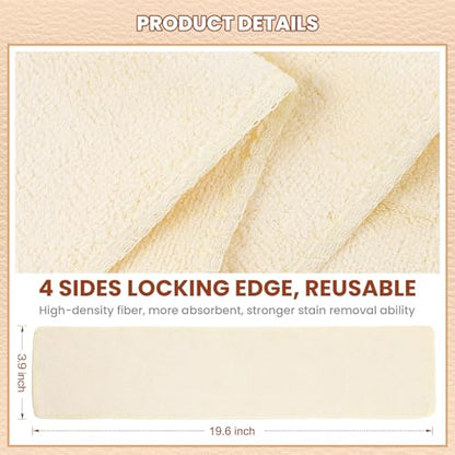 10 Pcs Shine Shoes Cloth Kit Polish Dauber Applicators Cleaning Leather Shoes Boots Microfiber Care Cloths Suede Cleaner - color: Ivory