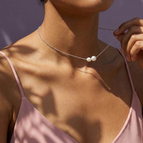 14k Gold Plated Layered Cubic Zirconia Pendant Necklace for Women | Gold Plated Clover Necklaces Stackable Dainty Cubic Zirconia Pendant Necklace，Mother's Day, Thanksgiving Jewelry Trendy gifts - color: silvery, style: Style3