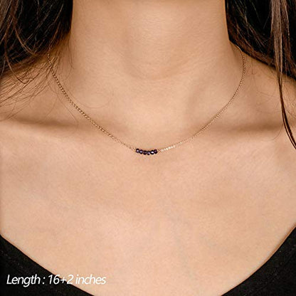Turandoss Dainty Layered Choker Necklace, Handmade Y Pendant Necklace Multilayer Bar Disc Necklace Adjustable Layering Choker Necklaces for Women - style: 3PCS - Amethyst&Bar&Hammered Disc
