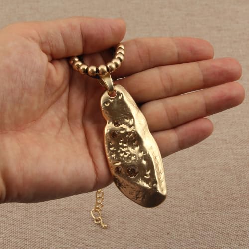 Chunky Pendant Necklace for Women Vintage Boho Necklaces Choker Layered Statement Necklaces Bohemian Jewlery Gifts - style: Boho Pendant Necklace Women
