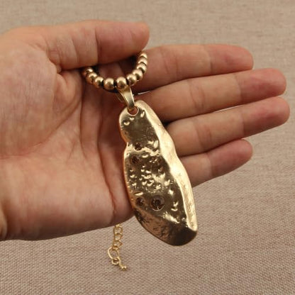Chunky Pendant Necklace for Women Vintage Boho Necklaces Choker Layered Statement Necklaces Bohemian Jewlery Gifts - style: Boho Pendant Necklace Women
