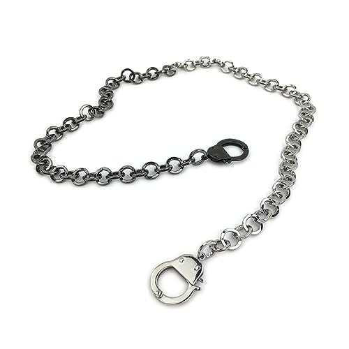 Succuba Stainless Steel Handcuff Choker Necklace Chain Pendant Choker Collar Necklace for Women and Men from 16 to 24 Inches with Box - color: C, size: 18 Inches