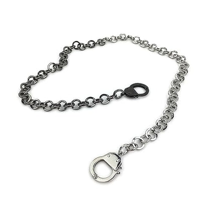 Succuba Stainless Steel Handcuff Choker Necklace Chain Pendant Choker Collar Necklace for Women and Men from 16 to 24 Inches with Box - color: C, size: 18 Inches