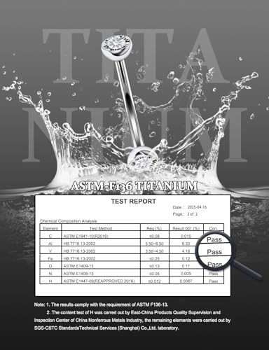 16G Astm F136 Titanium Eyebrow Piercing Jewelry Curved Barbell Eyebrow Ring Vertical Labret Lip Jewelry Daith Rook Earrings Navel Small Belly Button Ring Piercing Jewelry for Women Men CZ - style: 16G, 6MM Length, Round Clear CZ