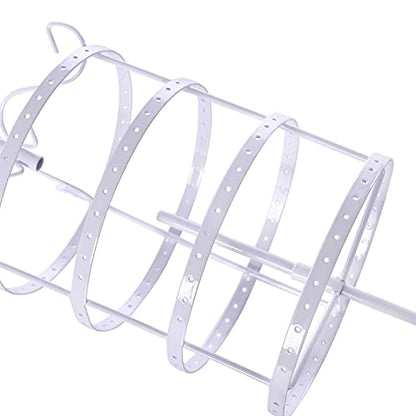 Sooyee Jewelry Holder,360 Rotating Earring Holder Organizer Jewelry Stand,4 Tiers 144 Holes Earring Display Stands for Selling,Metal Jewelry display,White - color: Metal White