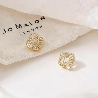 Shiny Gold Butterfly Earrings for Women | 14K Real Gold Plated Butterfly Earrings for Women, Dainty & Trendy Butterfly Stud Earrings for Fashion Jewelry Gifts - color: AZ35