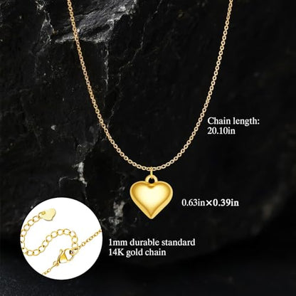 Gold Cross Necklace for Women, 18K Gold Plated Trendy Minimalist Cross Pendant Necklace, Dainty Chain Choker Necklace Faith Jewelry Gift - style: Heart-Shaped-2