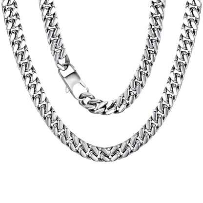 Stainless Steel Chain Necklaces,Rolo Chain Necklace for Men Women,Unique Fashion and Charm Jewelry, Silver Tone Chain,Stainless Steel Adjustable Link, Gifts for Friends/Husband/Dad - style: 1258