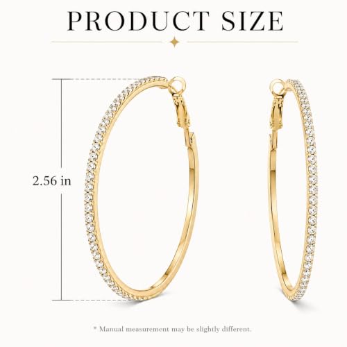 Big Chunky Gold Hoop Earrings for Women Beaded Large Statement Earrings Lightweight Fashion Jewelry Daily Wear Party Gift - color: F1:Gold 6.5cm