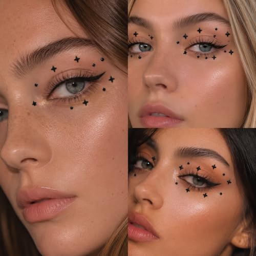 Fake Eyebrow Ring Fake Lip Labret Studs Replacement Balls Spike with 100pcs Sticker Non-Piercing Body Jewelry Fake Skin Piercing - color: Style B