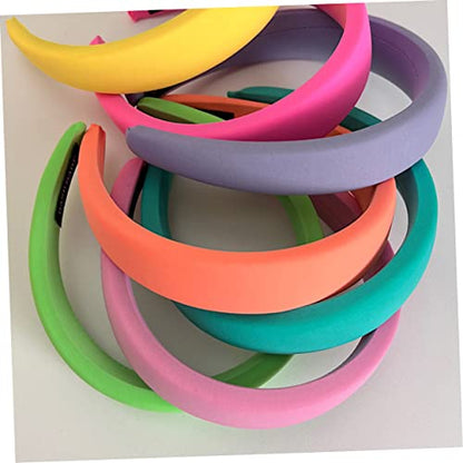 2pcs Padded Headbands for Women Soft Fabric Hair Accessories Light Comfortable Wide No for Daily Wear Parties Work and Travel
