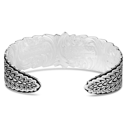 Montana Silversmiths Made in the USA Western Lifestyle Women's Cuff Bracelet - style: Flower Rowel