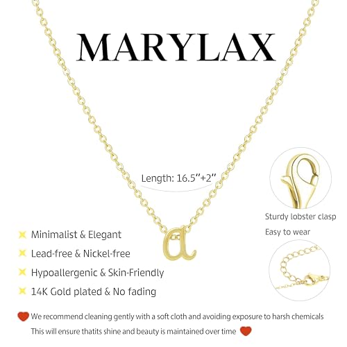Initial Necklaces for Women Trendy, Dainty Gold Letter Necklace Tiny A-Z Pendant, 14K Gold Plated Cute Personalized Name Chain Fashion Accessories Gold Jewelry Birthday Gifts for Her - color: e