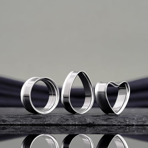 Gauges Ears Plugs and Tunnels Double Flared Earrings Upgrade Tear Drop Piercing 1 Pair Gift Packing Stretchers 0g to 1 Inch. - color: ST063G, size: 3/4"(19mm)