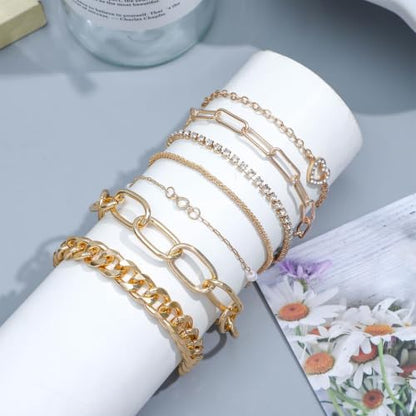 NEWITIN 61 Pieces Gold Jewelry Set for Women Fashion Costume Watch Jewelry | Bohemian Jewelry, Cubic Zirconia, Gold Plated Necklaces Bracelets Watch Rings Earrings Set for Women Party Daily, Women Gifts - color: Gold A
