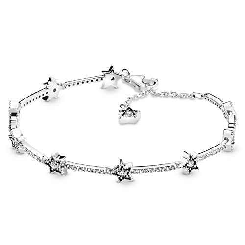 Pandora Celestial Stars Bracelet - Gift for Her - Sterling Silver & Cubic Zirconia Bracelet for Women - With Gift Box