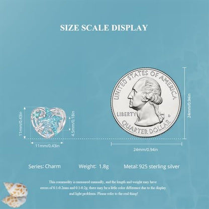 Hummingbird Charms For Bracelets 925 Sterling Silver Animal Dangle & Beads Butterfly Cat Beads Charms For Women Jewelry Gift - color: Blue starfish