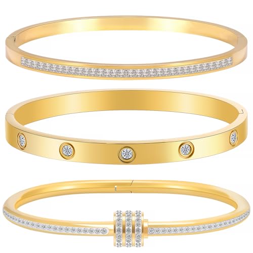 Camhanno Stackable Silver Bracelets for Women Stainless Steel Love & Friendship Bangle, Mothers Day Valentines Birthday Christmas Jewelry Gifts for Mom Her Wife Grandma - style: Style 4