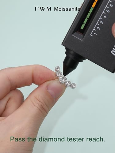 Moissanite 20mm Butterlfy/Flower/Leaf/Bezel Crawler Stud Earrings for Women, 925 Sterling Silver with Gold Plated, Hypoallergenic Cartilage Earrings, Valentines Birthday Anniversary Wedding Gift - color: Bezel Setting - Millgrain - White Gold
