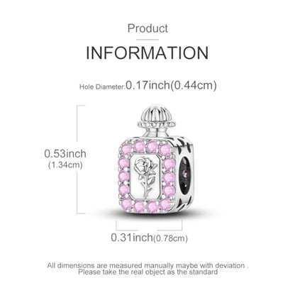 NARMO 925 Sterling Silver Charm Bead for Bracelets Silver Charms for Women - color: Perfume