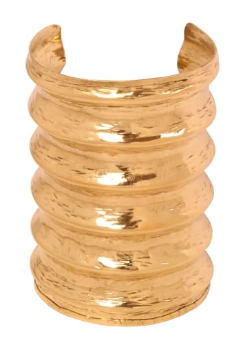 Touchstone Indian Bollywood Handcrafted Slip In Easy To Wear Stylish Wrist Enhancer Designer Broad Jewelry Cuff Bracelet For Women and Men. - style: Broad Cuff
