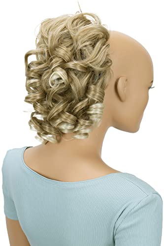 CAISHA Jumbo Hairpiece Scrunchy Updo Voluminous Curly Messy Bun Blond Mix G12L - color: blond mix #27BT88 G12L