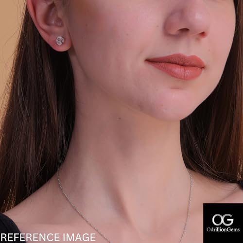 925 Sterling Silver Raw Gemstone Stud Earrings for Women & Girls | Handmade Minimalist Birthstone Earrings | Hypoallergenic Everyday Jewelry | Gift for Her, Birthday, Anniversary, Christmas