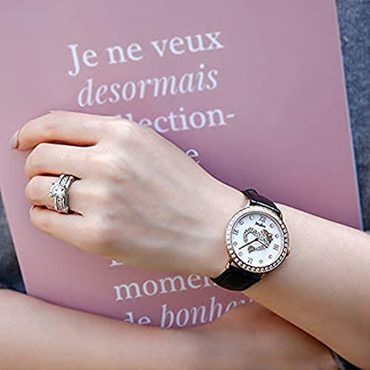 Jeulia Diamond Band Rings for Women cz Sterling Silver Interchangeable Ring Sets Wedding Engagement Anniversary Promise Ring Bridal Sets - color: silver