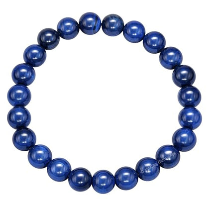 Amazing Gemstone Blue Cats Eye Crystal Bracelet for Women Men's Gifts - Protection Healing Crystal Bracelet - 8mm Gemstone Beaded Stretchable Bracelet Pulseras Para Hombres Mujer Stocking Stuffers Mothers Day Gift - color: Blue Cat's Eye