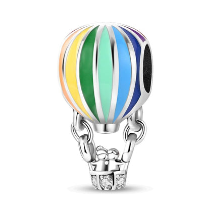 CYCUFF 925 Sterling Silver Charms Suitable for Charm Necklaces, Bracelet Pendants Beads Jewellery Gift for Women - color: Hot Air Balloon Beads