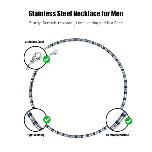 Stainless Steel Chain Necklaces,Rolo Chain Necklace for Men Women,Unique Fashion and Charm Jewelry, Silver Tone Chain,Stainless Steel Adjustable Link, Gifts for Friends/Husband/Dad - style: 1492
