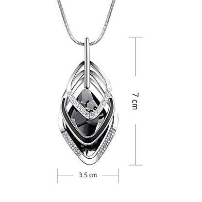 3PCS Long Pendant Necklaces for Women Disk Circle Pendant Triple Stack Pendant Necklace Tassel Sweater Necklace Statement Necklace Y Necklaces Set - color: Silvertone A