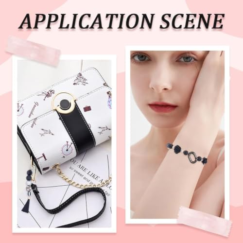 SUNNYCLUE 1 Box 24Pcs Spring O Rings Purse Ring Clips Rounded Rectangle Oval Rose Gold Black Purse Buckle Hardware Carabiner Clips Keyring Snap Hooks Trigger Spring O Rings for Jewelry Making Kits - color: 1 Box 24pcs Spring O Rings 21x14mm