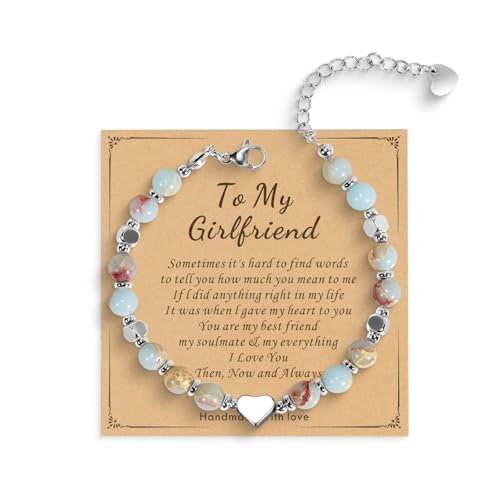 Beaded Bracelet for Women - Inspirational Sometimes You Forget You're Awesome Friendship Jewelry, Dainty Birthday Gift for Best Friends, Mom, Sister, Daughter - style: Girlfriend