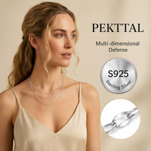 18k Gold Plated 925 Sterling Silver Link Chain Necklace for Women, Dainty Chain Necklace 2.0mm Lobster Claw Clasp Silver Necklace Trendy Jewelry Gifts 16/18/20/22/24 Inch - color: Silver, size: 20 Inch (Men's Average Length)