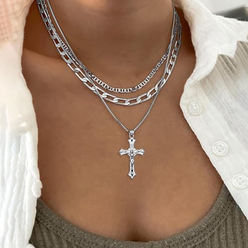Weyuley 100pcs Antique Silver Plated Cross Charms Pendant DIY Bracelets Necklace Jewelry Making Craft Wholesale 37mmx21mm(A282)