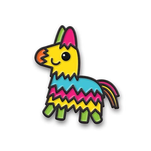Enamel Pin for Backpack, Bag, Lapel, Kawaii Button Collector - style: Pinata