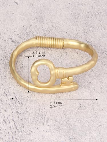 Chunky Bangle Bracelets for Women Cuff Bracelet Thick Gold Bangles Open Wide Arm Cuffs Bracelets Boho Jewelry - style: Chunky Gold Bangles