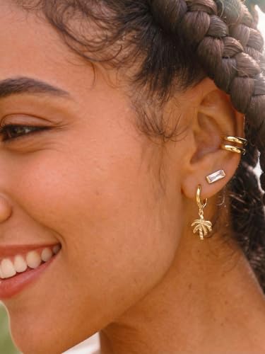 Gold Ear Cuff Earrings for Women Non Piercing Hoop | Clip on,Wrap Cartilage,14K Gold Plated,Dainty Small Simple,Hypoallergenic Everyday,Lightweight,Illusion Jewelry - color: 05. Double Hoop