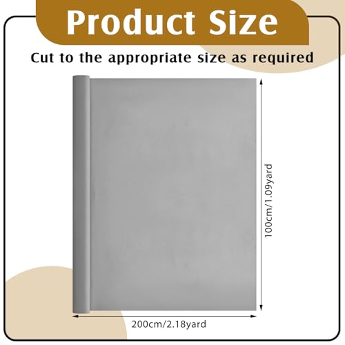 Jecery 2 Yard Anti Tarnish Silver Cloth Luxury Polishing Cloth by the Yard for Jewelry Silverware Flatware Silversmith Storage(Gray) - color: Gray