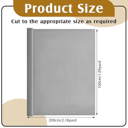 Jecery 2 Yard Anti Tarnish Silver Cloth Luxury Polishing Cloth by the Yard for Jewelry Silverware Flatware Silversmith Storage(Gray) - color: Gray
