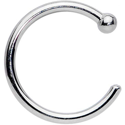 Body Candy 14k Solid Gold Nose Hoop Nose Ring, Real Gold Hypoallergenic Nose Piercing Jewelry - Handmade in USA by Master Jeweler, 20 Gauge 1/4"