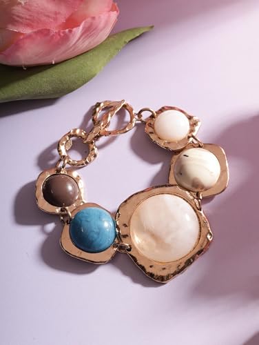 Geometric Metal Stone Bracelets, Trendy Personality Jewelry for Women - style: Bracelet BRAC.003