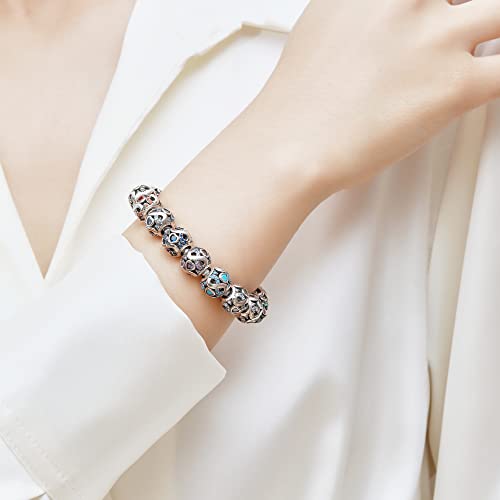 HappyStar 925 Sterling Silver Birthstone Charms fits Charms Bracelets for Woman，with 5A Cubic Zirconia Dangle Pendant Bead,Happy Birthday Charms for Bracelet and Necklace - color: C6 lnfinity Symbol June Birthstones