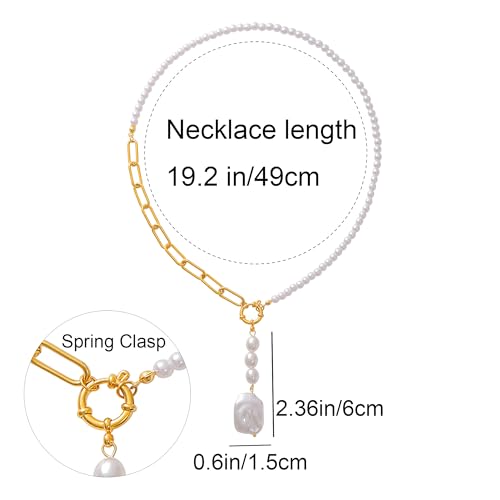 Wellike Colorful Beaded Necklaces For Women Pearl Choker Necklace 18k Gold Plated Dainty Handmade Summer Trendy Jewelry - color: KKWX754