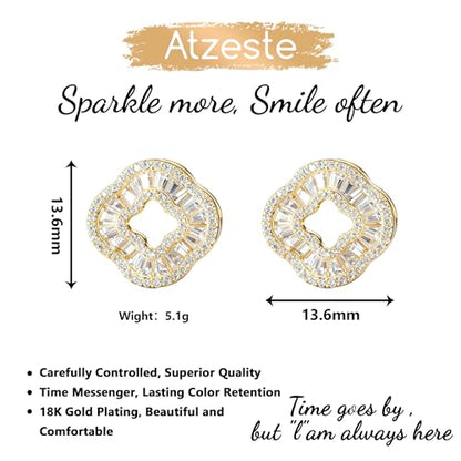 Shiny Gold Butterfly Earrings for Women | 14K Real Gold Plated Butterfly Earrings for Women, Dainty & Trendy Butterfly Stud Earrings for Fashion Jewelry Gifts - color: AZ35