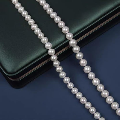 Layered Pearl Necklace for Women Pearl Choker Chain Necklaces - style: Standard