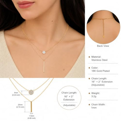 Rich London 18K Rose Gold Plated 2-in-1 Clover Heart Pendant Necklace for Women | Elegant Crystal Charm Jewellery - color: Y Chain